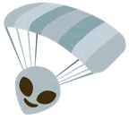 paracaídas + alienígena