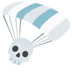 paracaídas + calavera