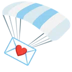 paracaídas + carta de amor