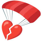 paracaídas + corazón roto
