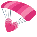 paracaídas + corazón creciente