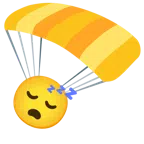 paracaídas + cara durmiendo