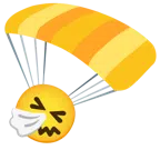 paracaídas + cara estornudando