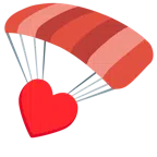 paracaídas + palo de corazones