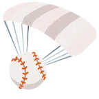 paracaídas + béisbol