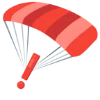 paracaídas + exclamación roja