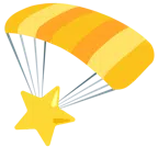 paracaídas + estrella
