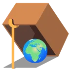 Mausefalle + Globus mit Europa und Afrika