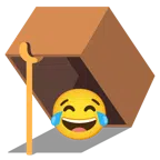 Mausefalle + Gesicht mit Freudentränen