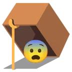 Mausefalle + ängstliches Gesicht