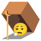 Mausefalle + Gesicht, das ausatmet