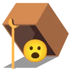 Mausefalle + Gesicht mit offenem Mund