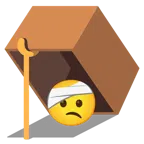 Mausefalle + Gesicht mit Kopfverband