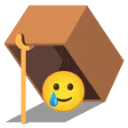Mausefalle + lachendes Gesicht mit Träne