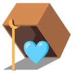 Mausefalle + hellblaues Herz
