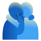 personas abrazándose + cara pidiendo silencio