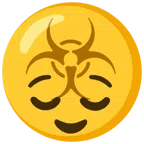 biohazard + relieved face