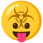 biohazard + face with tongue