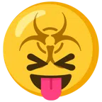 biohazard + squinting face with tongue