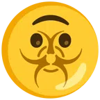 biohazard + upside-down face