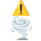 warning + tornado