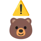 warning + bear