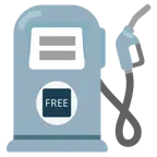 stazione di servizio + pulsante FREE