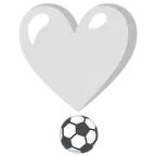 exclamación de corazón + balón de fútbol