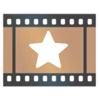 weißer mittelgroßer Stern + Filmstreifen