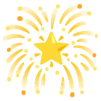 fuochi d’artificio + stella che brilla