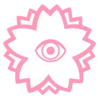ojo + flor blanca