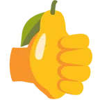 pulgar hacia arriba + limón