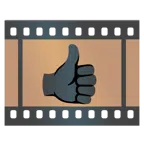 pulgar hacia arriba + fotograma de película