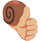 pulgar hacia arriba + caracol