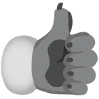 pulgar hacia arriba + caniche