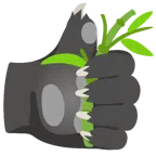 pulgar hacia arriba + panda