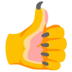 pulgar hacia arriba + león