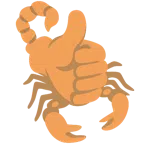 pulgar hacia arriba + escorpión