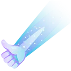 pulgar hacia arriba + meteorito