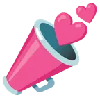 dos corazones + megáfono