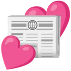 dos corazones + periódico