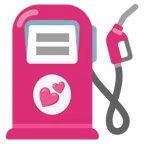 dos corazones + surtidor de gasolina
