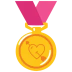 Herz mit Pfeil + Goldmedaille