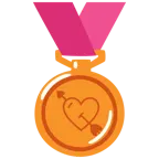 Herz mit Pfeil + Bronzemedaille