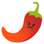 enraged face + hot pepper