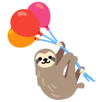 Faultier + Luftballon