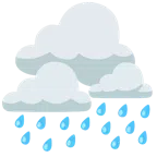 Wolke + Wolke mit Regen