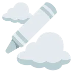 Wolke + Wachsmalstift