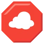 Wolke + Stoppschild