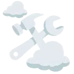 Wolke + Hammer und Schraubenschlüssel